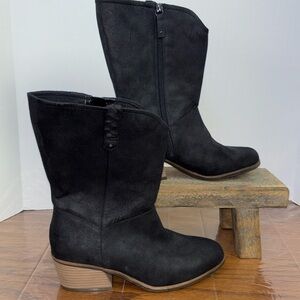Dr. Scholls black Layla western calf boots. Size 9.5. NWOT.
